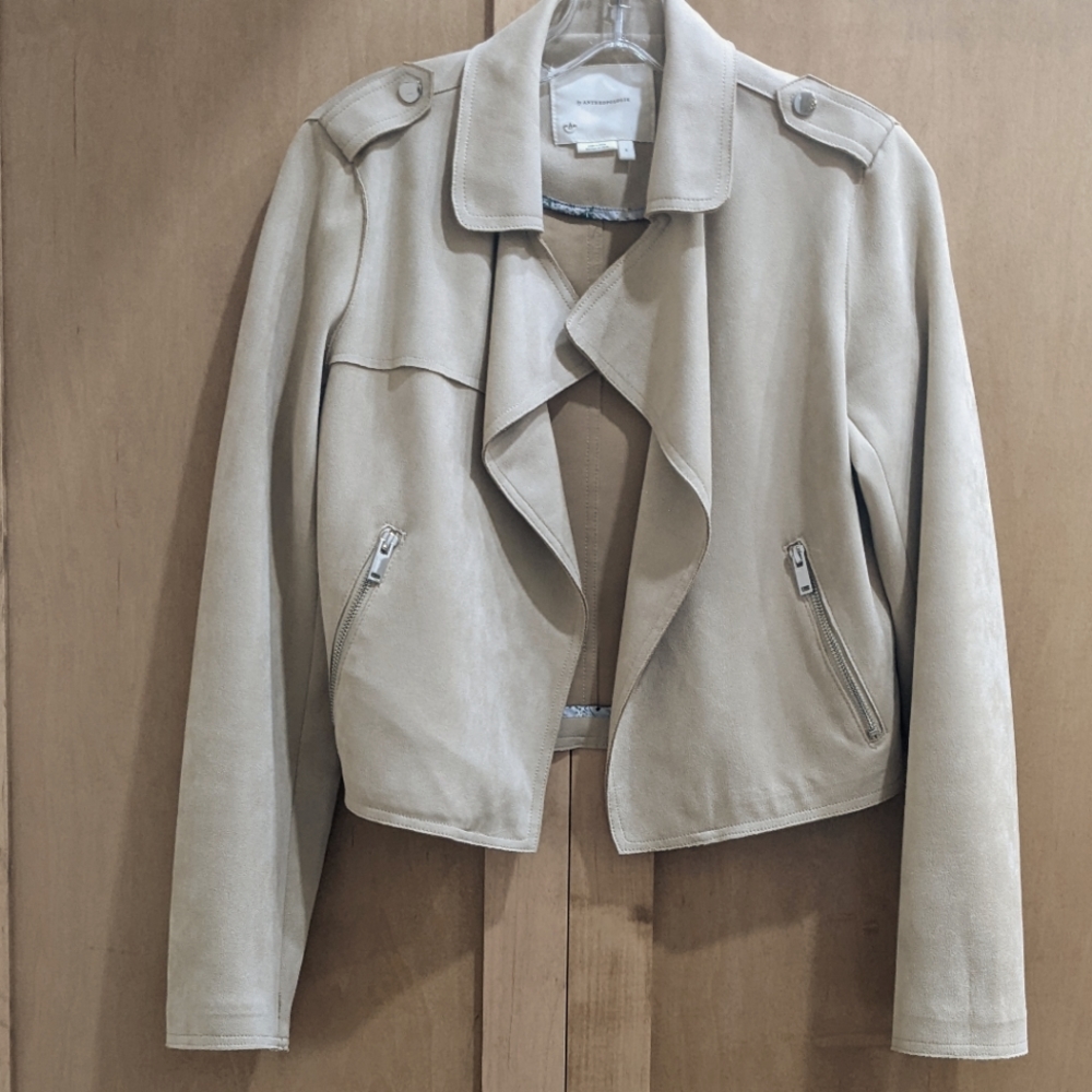 Anthropologie Cropped Moto Jacket Size S